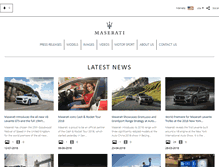 Tablet Screenshot of media.maserati.com